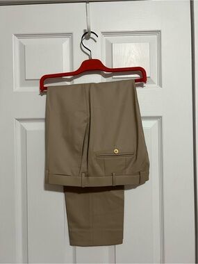 Isaia Men's Tan Dress Pants